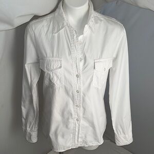 The Limited Y2K white button down shirt